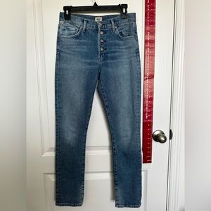 CITIZENS OF HUMANITY SKYLA MID RISE CIGARETTE JEAN CARAVAN 1892-1203 W 26